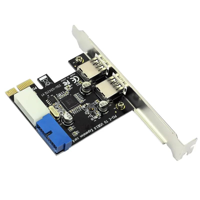 USB3 PCI Express Adapter PCI E to USB 3.0 20pin Converter Controller PCIe x1 USB 3 0 2 Ports Adapter USB3.0 PCI-e Expansion Card 4