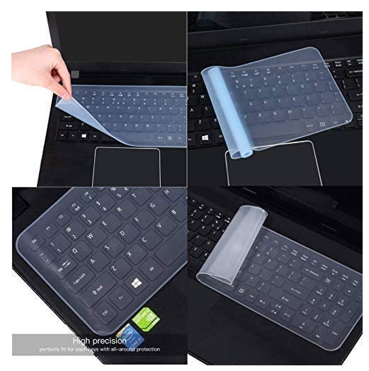 GARDIA Clear Keyboard Silicon Protector Ultra Thin Cover Clear Keyboard Silicon Protector Ultra Thin Cover for Dell Inspiron 15 5593 (C560517WIN9) Laptop (15.6 Inch) Keyboard Skin (Pack of 1) 4