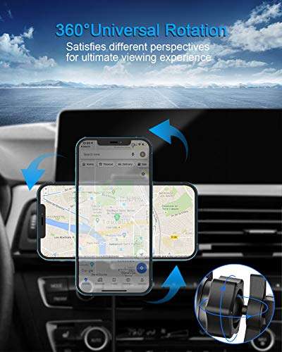 Magnetic Wireless Car Charger - NANAMI Auto-Attraction Fast Charging Air Vent Mount,7.5W Quick Charge Secure Phone Holder Compatible with iPhone 14/13/13 Pro/13 mini/12/12 Pro/12 Pro Max/12 Mini 6