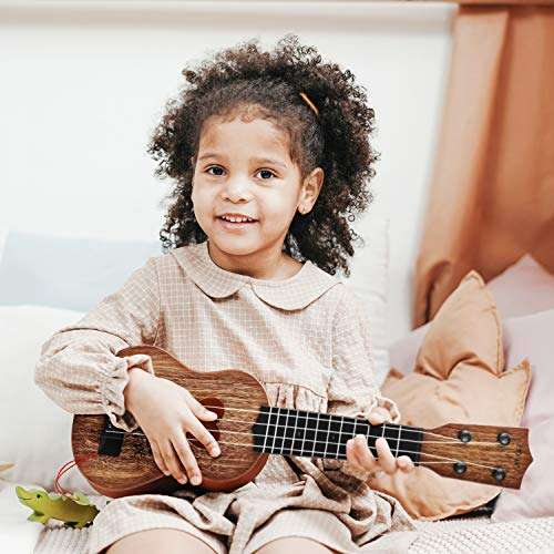 Hony Kids Toy Classical Ukulele Guitar Musical Instrument (Brown) 5