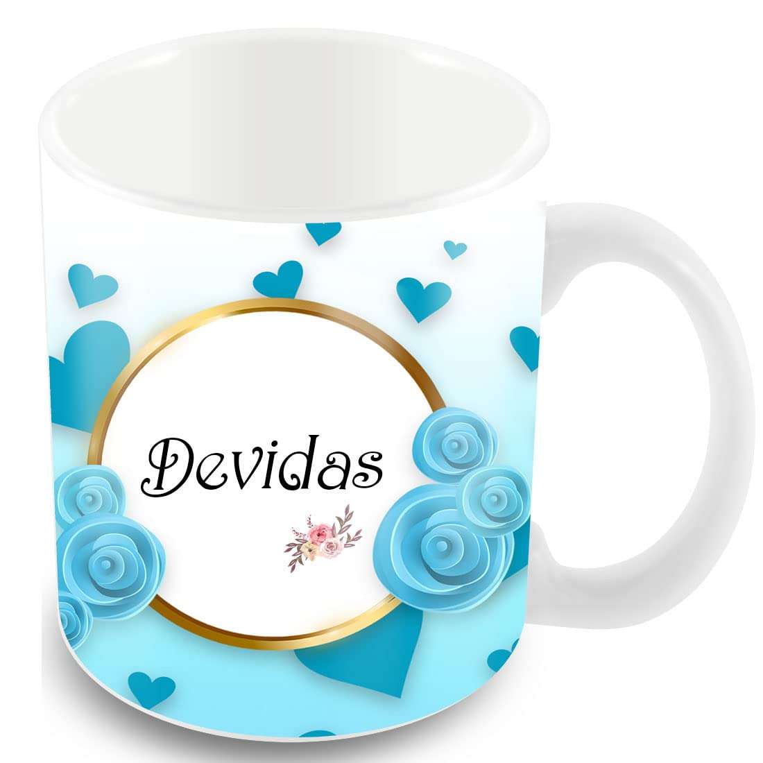 Tovaih Printed Design of Name Devidas Ceramic Coffee Mug, Birthday Gift, Name Coffee Mug, Tea & Coffee Cups - 350 ML 1
