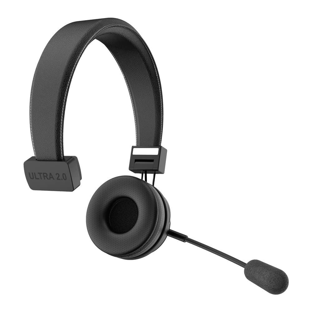 Blue Tiger Elite Ultra 2.0 Wireless Bluetooth Headset – One-Ear Piece Trucker Professional Headset - Bluetooth 5.2 with Microphone – 60 Hours Talk Time, 1200 Hours Standby 6