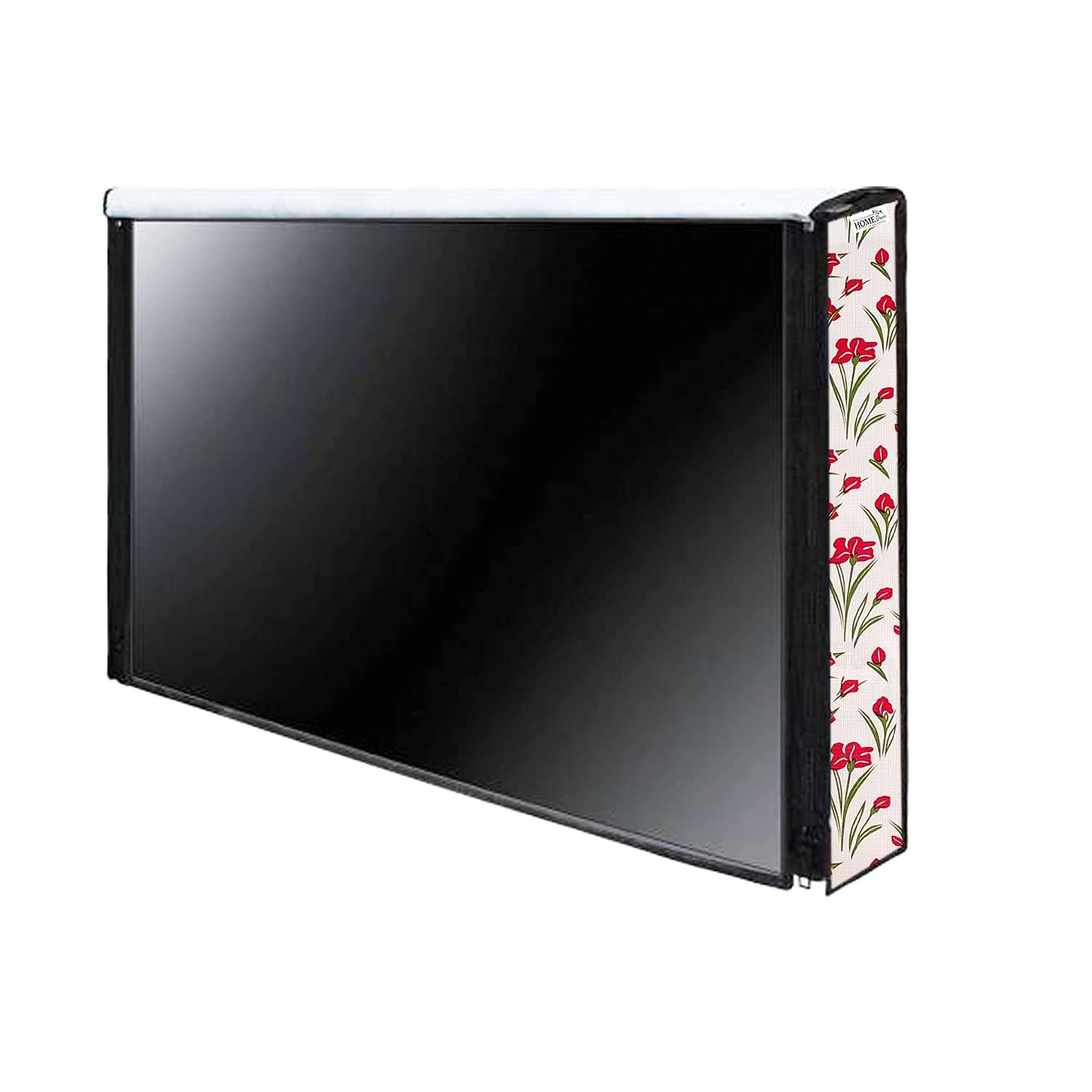 wellhome decor Furnishing LED TV Cover for 43 Inch/Waterproof, Dustproof Television Cover Protector for 43 Inch LCD, LED/Monitor cover with Transparent Polythene Layer (Printed, Multicolour) 6