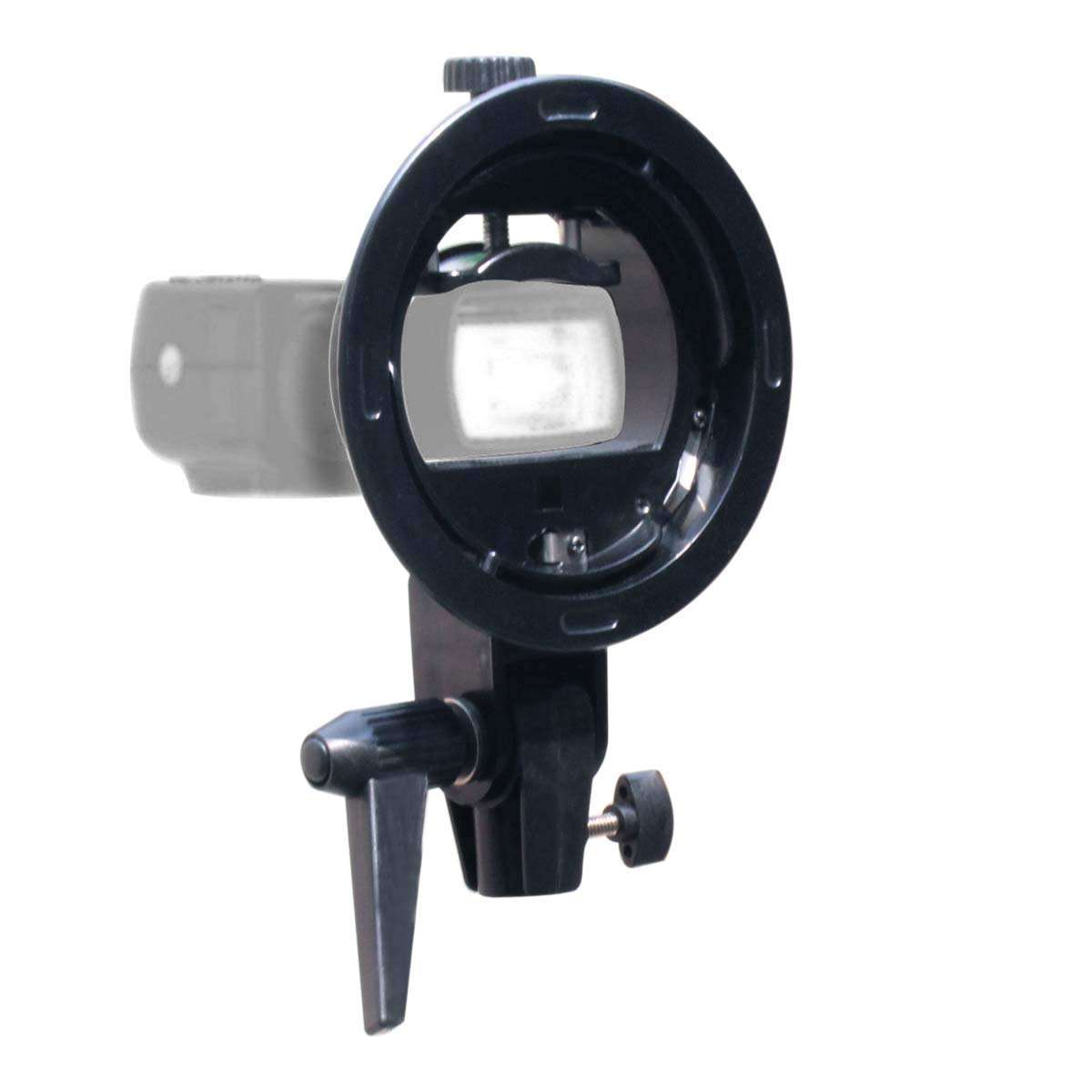 SHOOTVILLA S-Type Bracket Elinchrom S Mount Holder for Speedlite Flash Snoot Softbox Camera Flash Holder Flash Bracket Holder Mount(SV-S-Type) 4