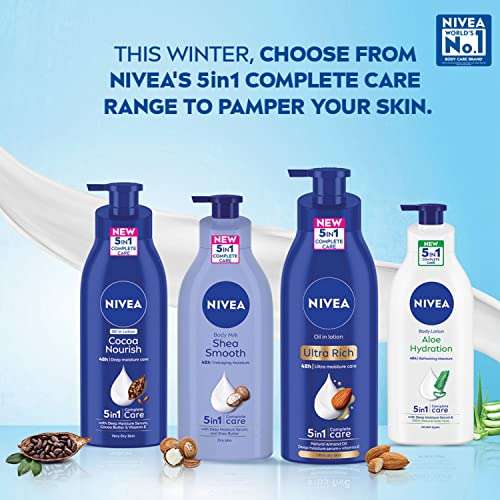 NIVEA Body Lotion, Nourishing Body Milk, For Very Dry Skin, 600ml 5