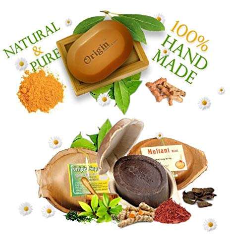 The Origin Kerala Herbal Bath Soap Each 150 Grams (Pack of 2) (Kasturi Manjal) 3