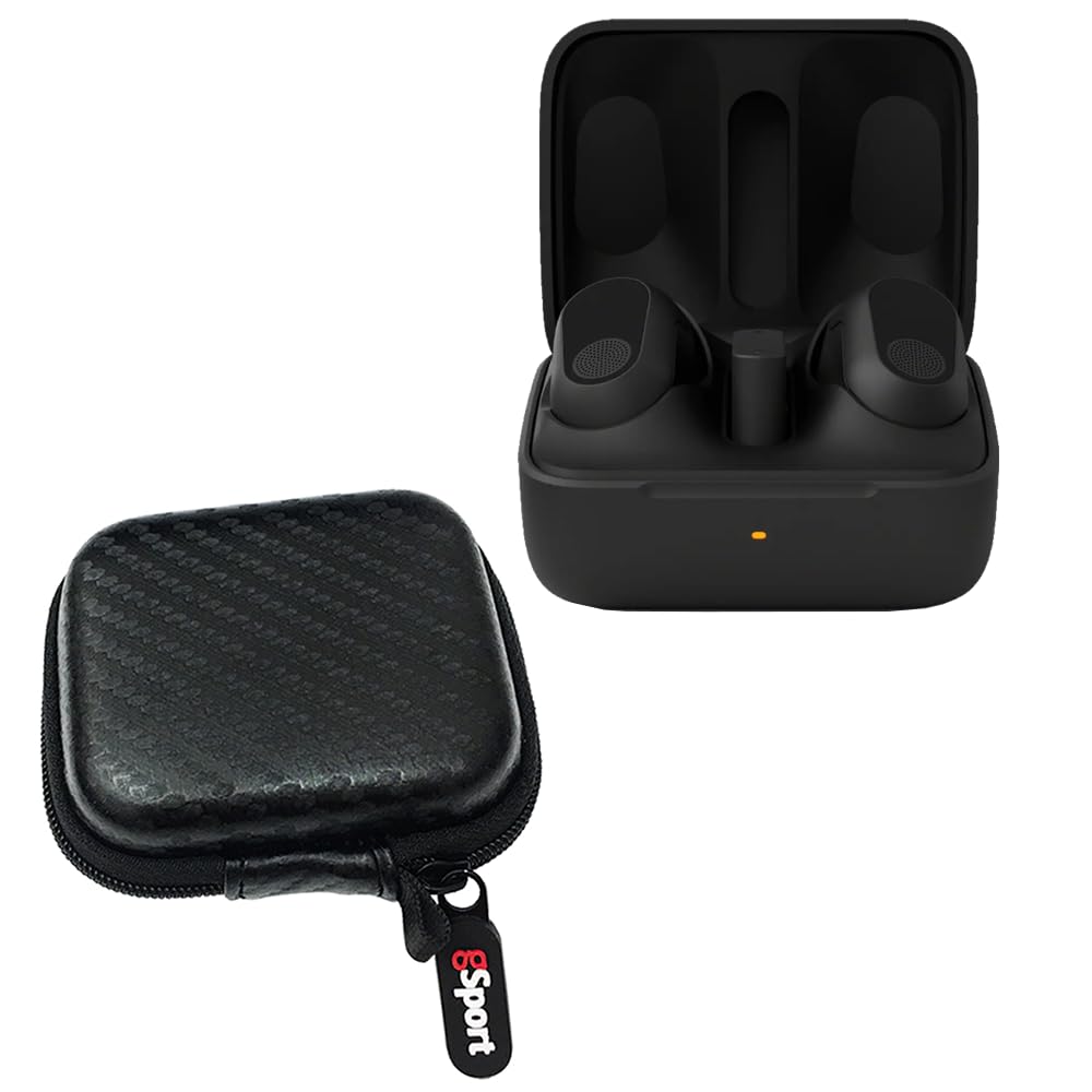 Sony WF-G700N INZONE Buds Truly Wireless Noise Cancelling Earbud Bundle with gSport Case (Black)