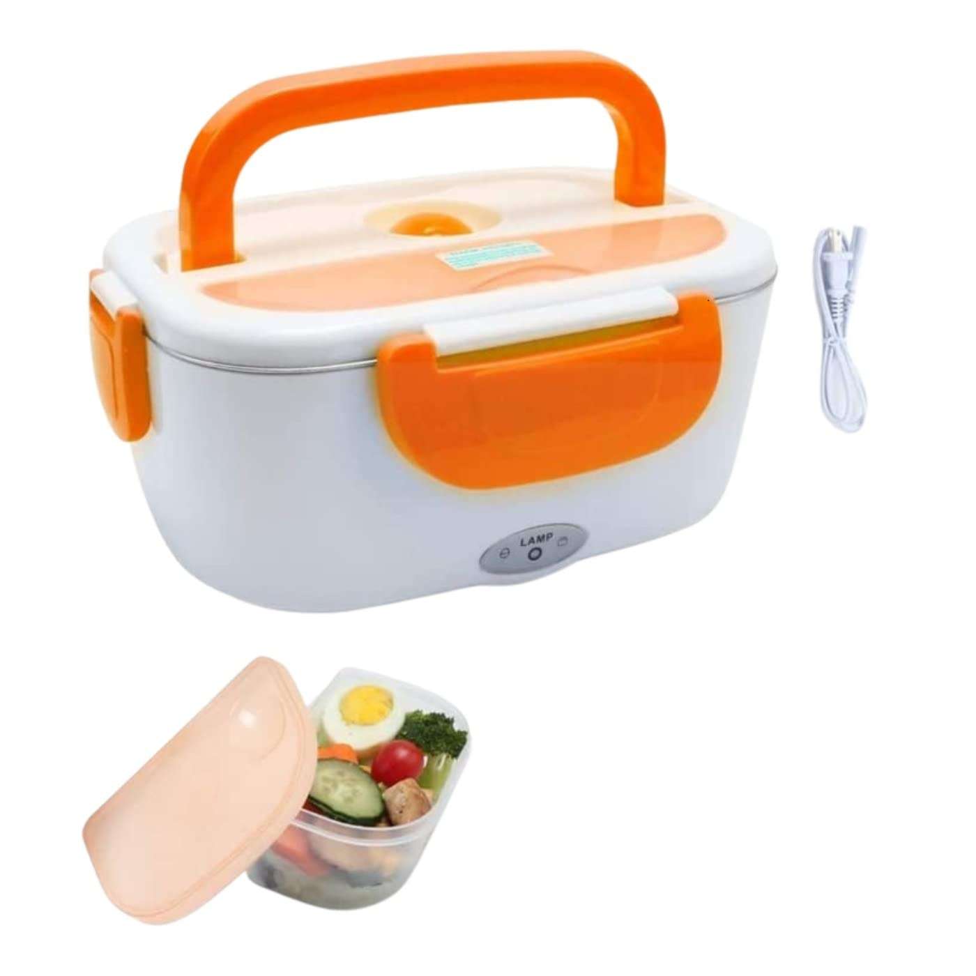 REZEK Electric Food Heater Tiffin Box Set for Office I School I Car Use I Portable Heated Quick Food Warmer Lunch Box for Kids, Men, Women( 1.5 Litre Capacity)(Multicolor) 1