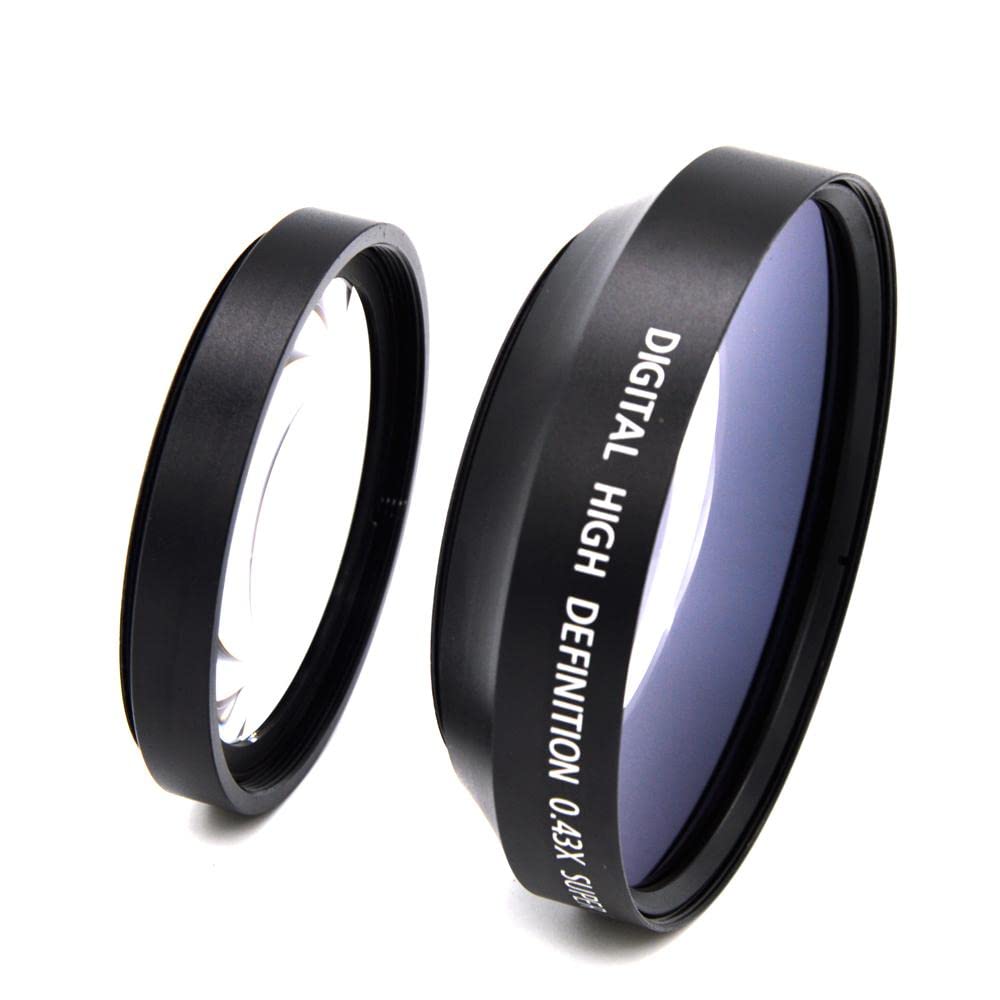 IVELECT 0.43x Wide Angle Lens Super High Resolution for 62mm Front Threads Camera 4