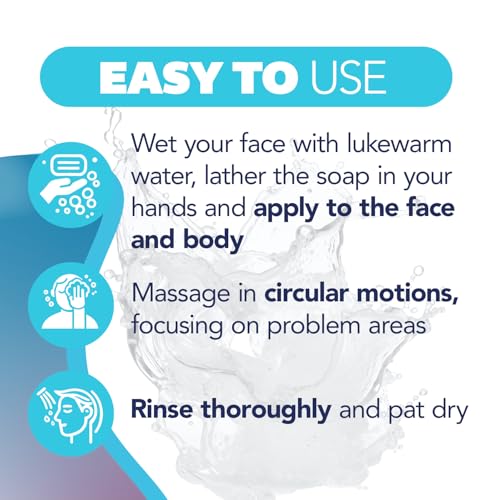 Asepxia Acne Treatment Bar Soap: Removes pore-clogging dirt and impurities, Helps eliminate blackheads, Deep cleansing without blackheads, Salicylic Acid Cleanser, Skin Care, Size 4 Oz, 2-Pack 5