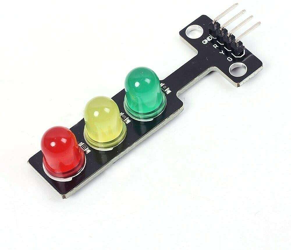 Adeept 5PCS Mini Traffic Light LED DC 5V 5mm Display Module for Arduino Creative DIY Project Kit, Raspberry Pi, Traffic Light for Traffic System Model 6