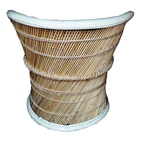 Pushkar Handicraft Exclusive Product Gunee Cane Bar Stool For Indoor/Outdoor Furnishings - 2 Pc(Multicolor) - Bamboo 4