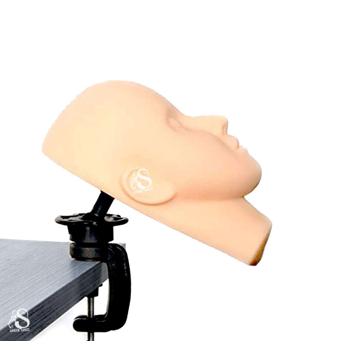 SOHAM SHREE Mannequin Head for Makeup Practice Mannequin Head for Eyelash Mannequin Training Head Closed Practice Model Massage Head Dummy (Mannequin Head) 3