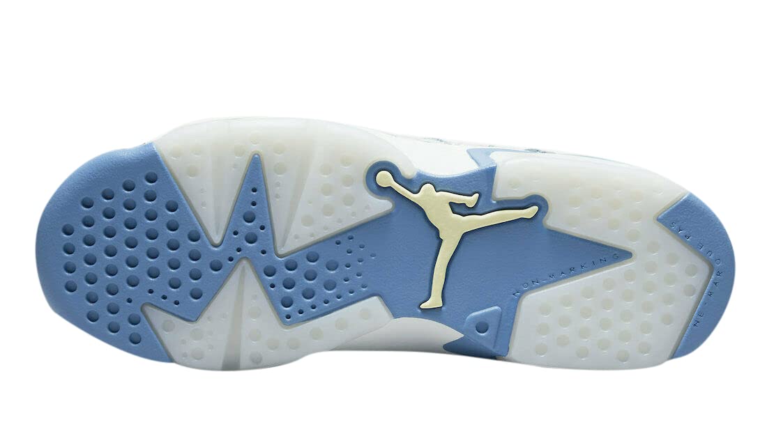 Jordan Boy's Air 6 Retro (Big Kid) White/Dutch Blue/Citron Tint/Black 5.5 Big Kid M 6