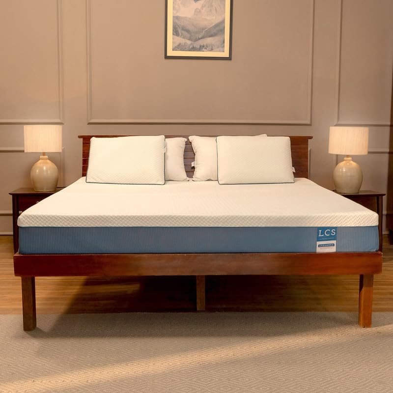UrbanBed LatexCore Support Queen Bed Mattress | 15-Year Warranty | HR Latex Foam with Pincore Holes | Dual Side Mattress | UltraFresh Treated Cover | 120-Night Trial (78"x60"x6") Firm & Medium Soft