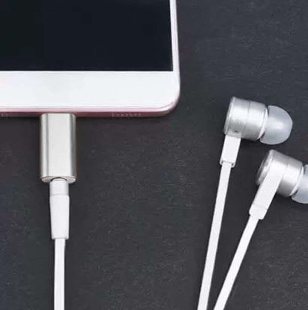 Multicolor USB Type C to 3.5mm Jack Converter Audio Adapter, Type-C - Set of 1 6