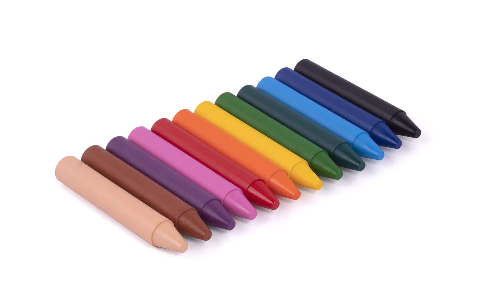 Jovi Round 60 Wax Crayons Jar with Sharpener, 12 Shades 5 Crayons of Each Shade for Drawing Colouring Kids, Smooth, Durable, Non-Toxic, Gluten Free, Attractive Bright Wax Chalk Colours, 980/60 3