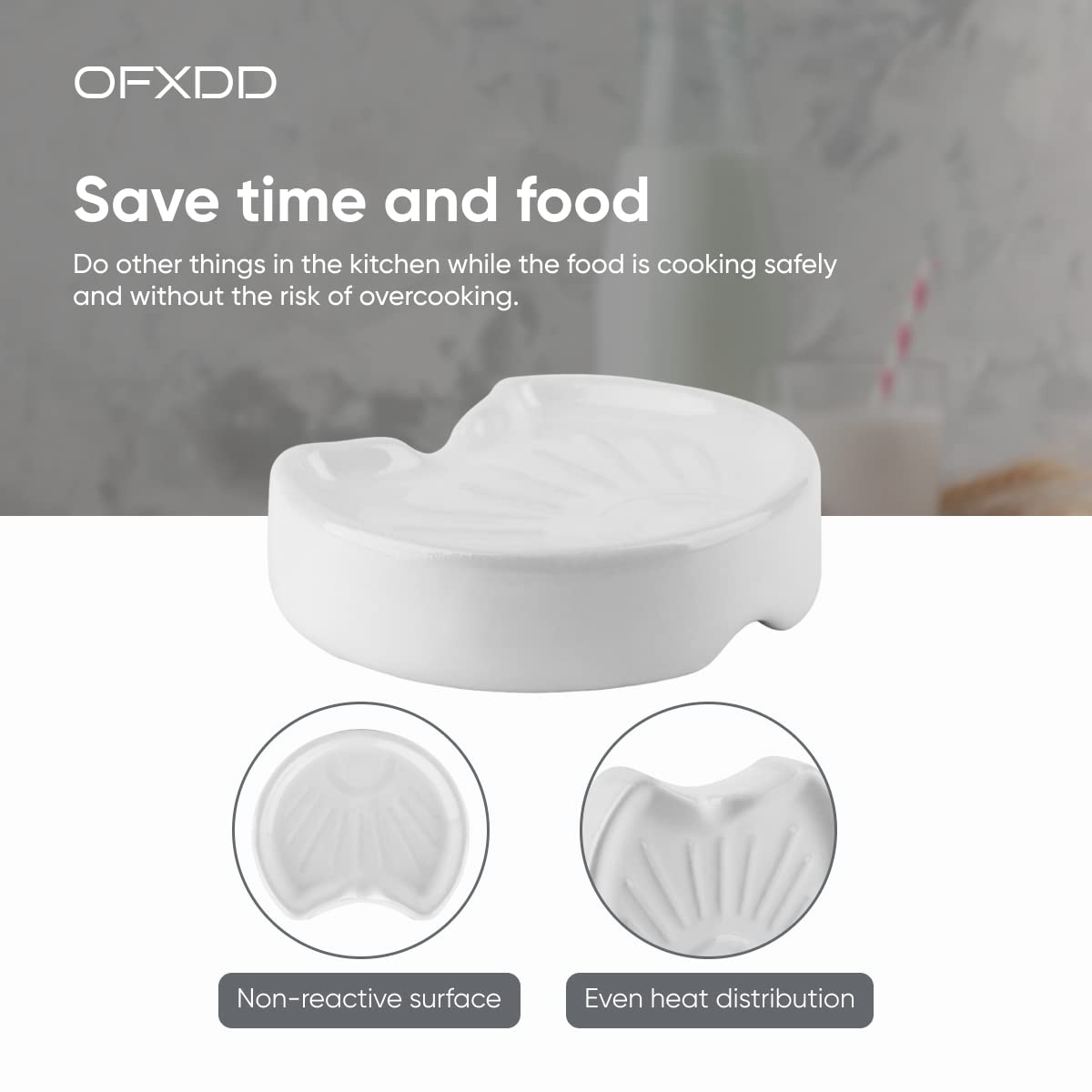 Pot Minder - Boil Over Preventer Disc - Ceramic Pot Watcher Disc for Stopper to Safeguard Your Cooking with Boil Control Technology, for Milk, OFXDD 6