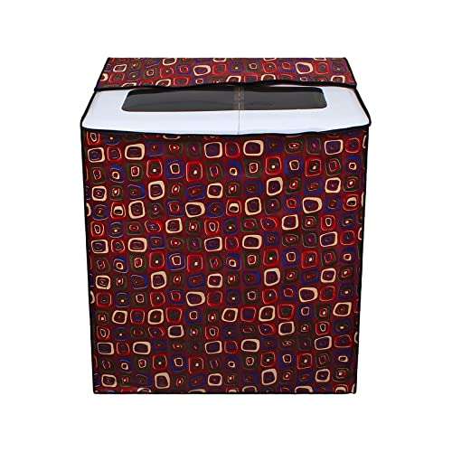 Glassiano Washing Machine Cover for Whirlpool Superb Atom 62I Semi Automatic Top Load 6.2 kg Washing Machine, Sams72 4