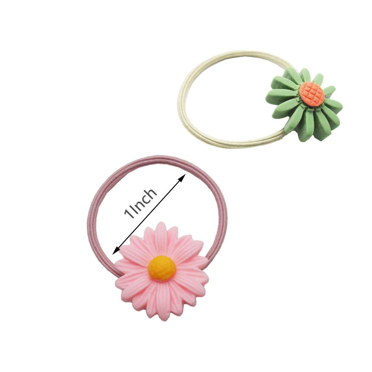 60Pcs/30Pair Baby Girls Elastic Hair Ties,Soft Rubber Bands Hair Bands Holders Pigtails Hair Accessories for Girls Infants Toddlers Kids 3