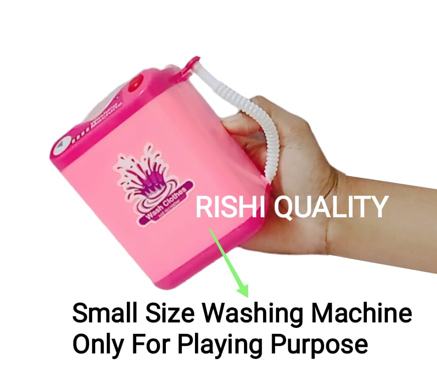 RISHI QUALITY Beautiful Doll Set Toy with Moveable Arms, Legs for Girl. Doll with Accessoires Washing Machine and Fan for Playing. Birthday, Wedding, Rakshabandhan Gift. (Doll Set with Accessoires) 6