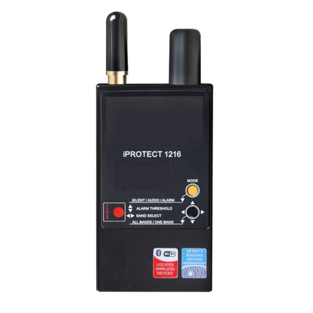 Discover It - iProtect 3 Band RF Anti-Spy Counter Surveillance Radio Frequency Bug Detector - Detect Listening Devices, Hidden Cameras, GPS, WiFi, Bluetooth, GSM, 3G, 4G/LTE, 2.4, and 5.8Ghz Signals 1