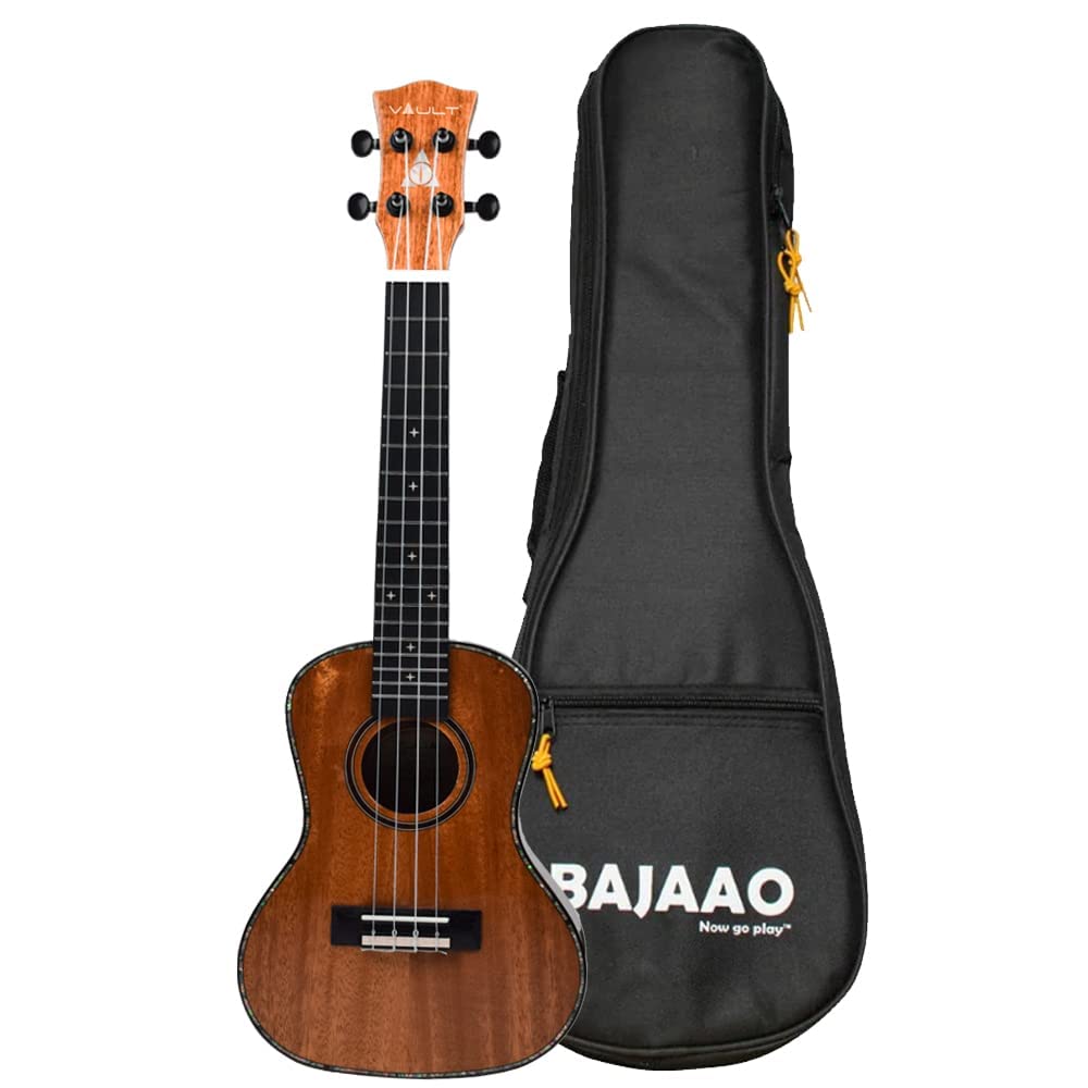 Vault Performer Pro 26" All Solid Mahogany Premium Tenor Electro Acoustic Ukulele With Gig-Bag 1