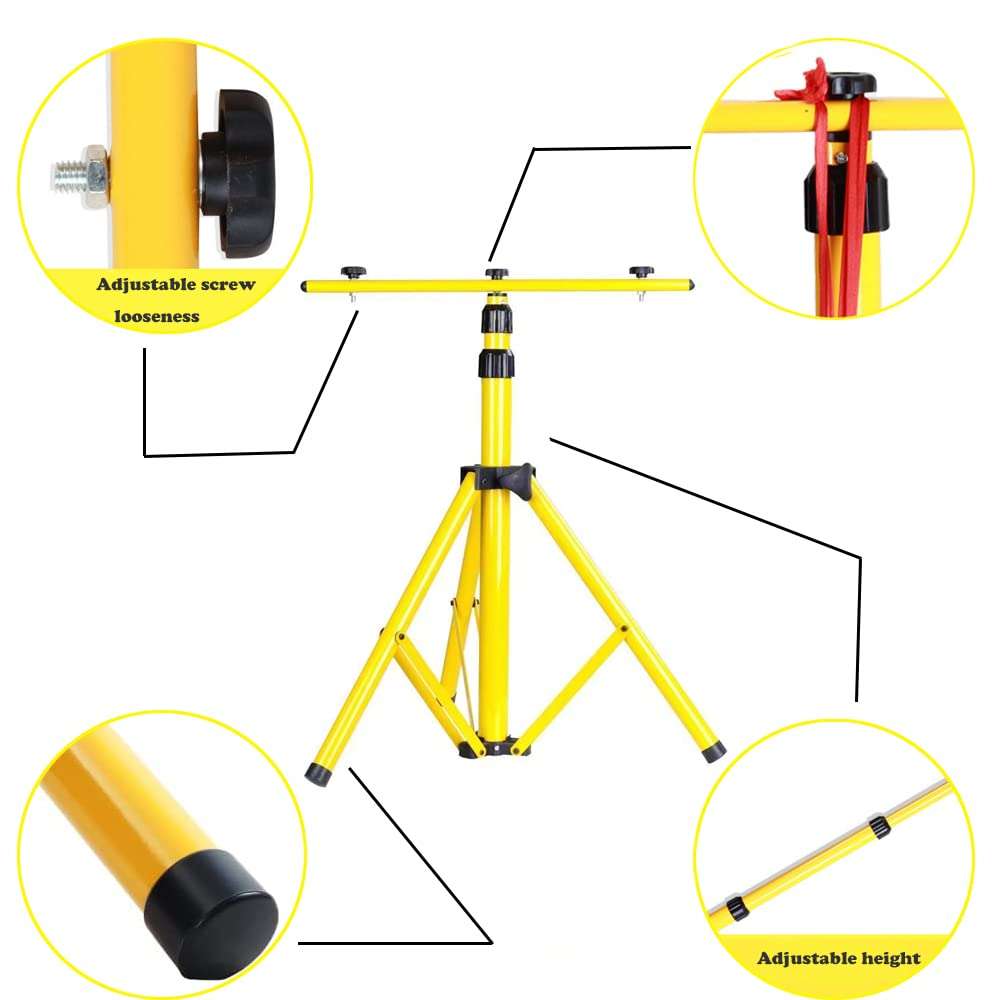 Archery Target Stand for Backyard Targets Shooting ​Adjustable Foldable Adjustable Hanging Traditional EVA Straw Targets Stand Multi-Application Brackets (Yellow Archery Stand) 3