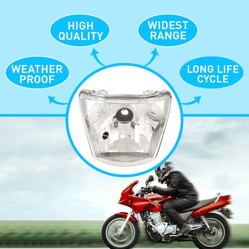UNO Minda Hl-5215M Halogen Head Light With Bulb Holder-For Hero Passion Pro 3