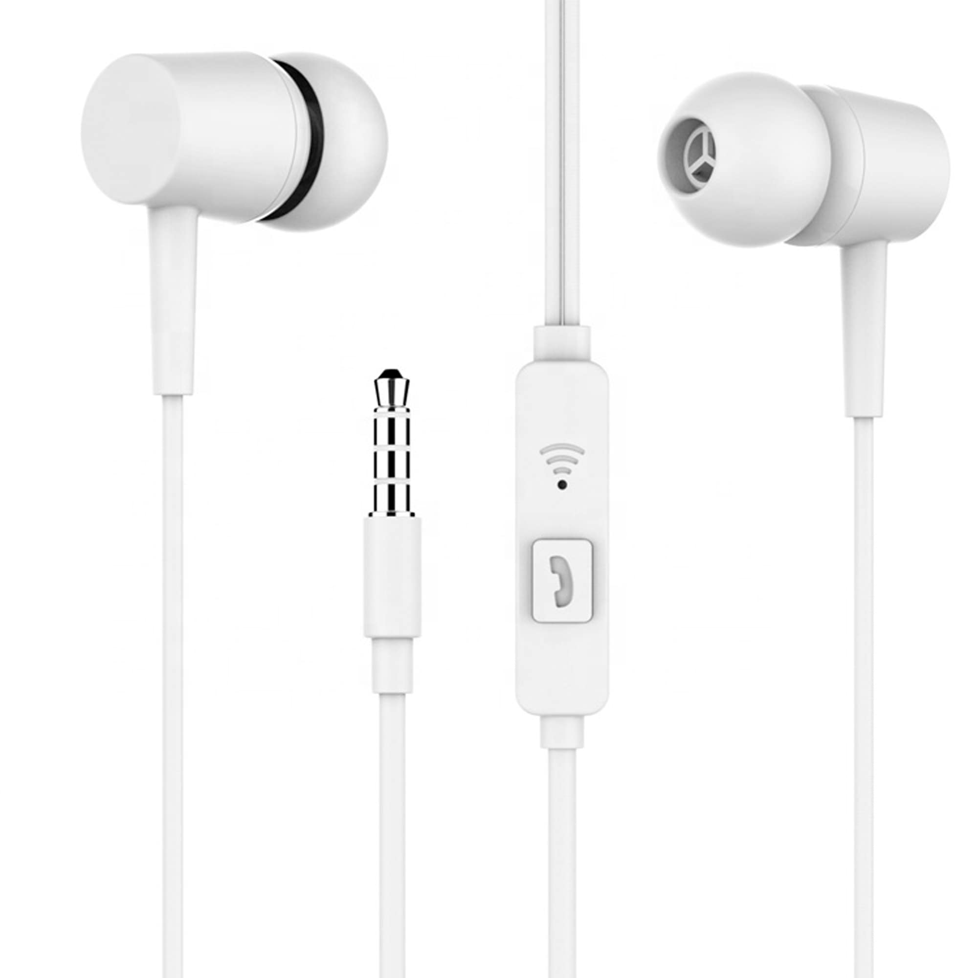 In-Ear Headphone For Xiaomi Mi Max 3 Pro In- Ear Headphone | Earphones | Headphone| Handsfree | Headset | Universal Headphone | Wired | MIC | Music | 3.5mm Jack | Calling Function | Earbuds | Microphone| Bass Bost Sound | Flat Wired Earphone| Original Earphone like Performance Best High Quality Sound Earphones Compatible With All Andriod Smartphone, MP3 Players, Mobile, Laptops NM3- (CHAMP, Black/White) 3