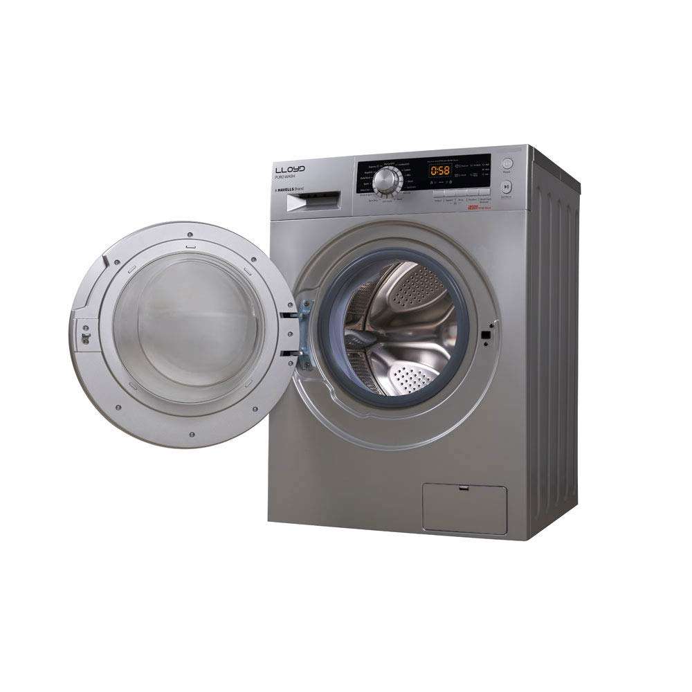 Lloyd 8 kg Fully Automatic Front Load with In-built Heater Silver (LWMF80SX1) 3