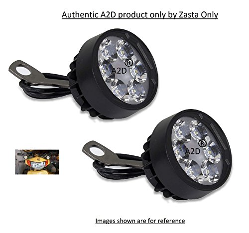 A2D 6 LED Handle Mirror Mount Fog Light for TVS Scooty Streak (Set of 2) 4