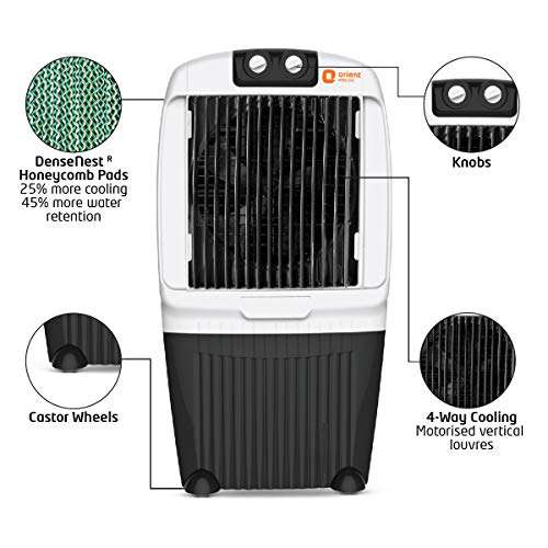 Orient Electric Ocean Air CD7001H 70-Litre Desert Air Cooler (Black/White) 3