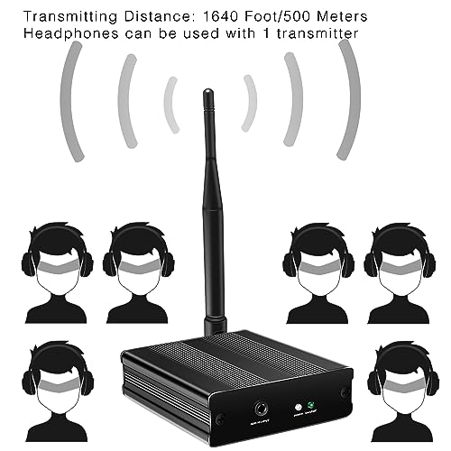Silent Disco Headphone 500m Transmitter for Parties 5