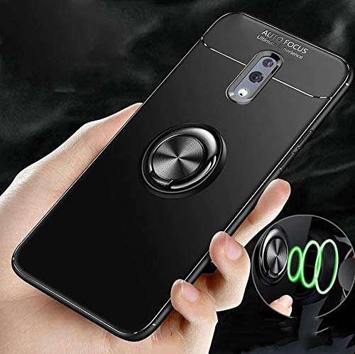 Designerz hub® Sleek Rubberized Case with Chrome Plating Ring Stand Back Cover Case Designed for Realme X/Oppo K3 - (Blue) 3