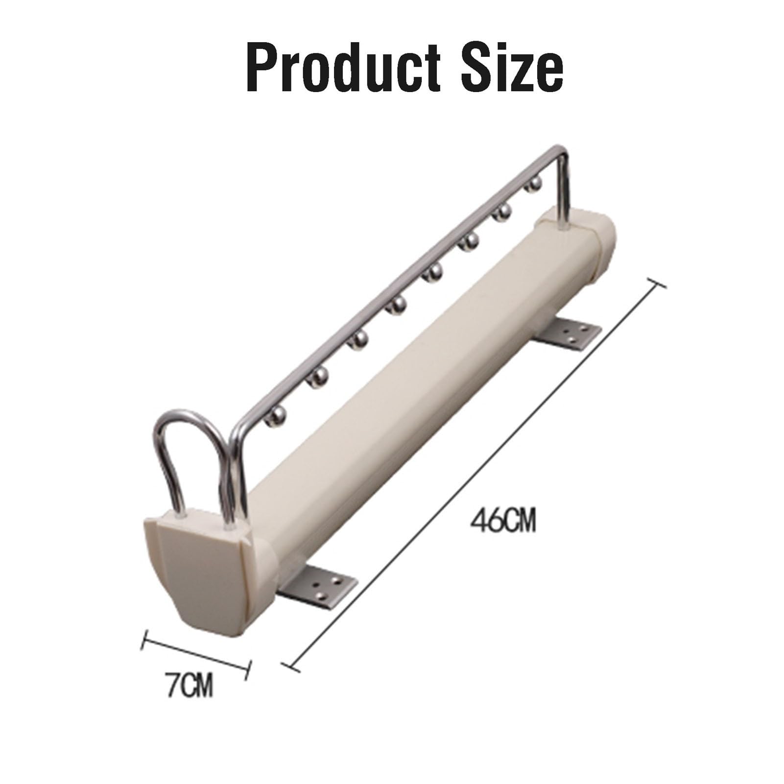 Extendable Trouser Hanger,Pull Out Trousers Rack,Closet Clothes Hanger Rail,for Wardrobe Trousers Clothing Storage,Save Space,Loading Capacity 30 Kg 3