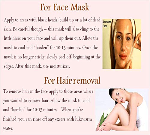 Gelatin with Masoor dal-Red lentils-seed Powder Mix (2 in 1 Use) for Face Mask/Hair removal (Skin Care) 125 GM 5