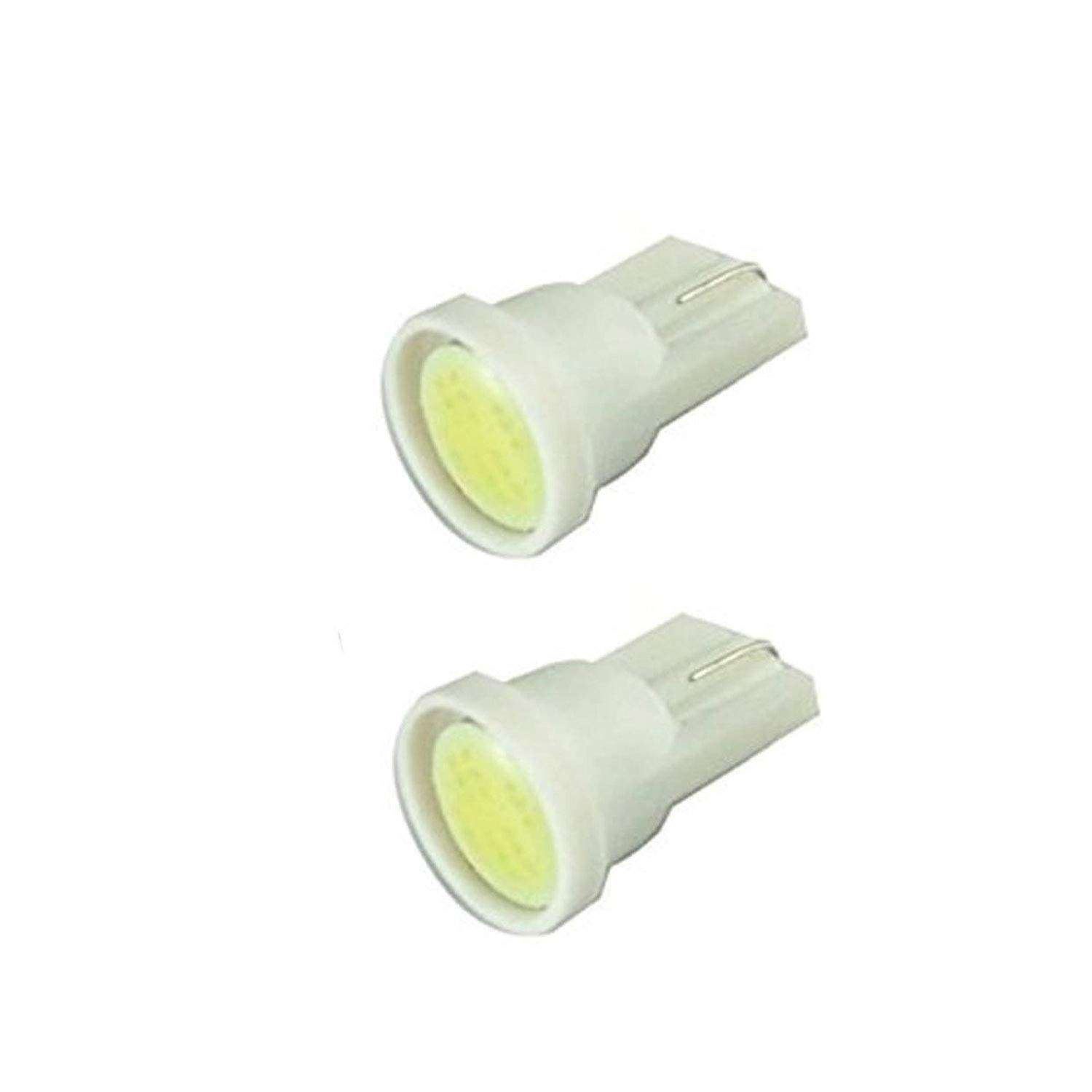 Allextreme EXT10W7 Universal T10 LED Parking Light COB Super Bright Interior Pilot License Plate Dome Indicator Lamp Bulb for Car Bike and Motorcycle (2W, White, 2 PCS) 2