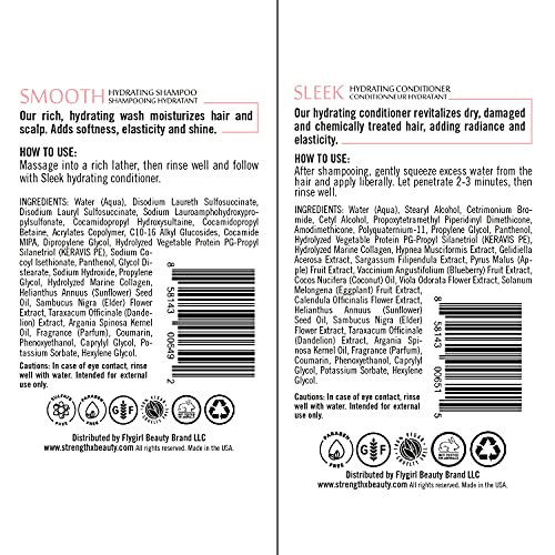 Strength x Beauty - 2 pc. Discovery Set: Smooth | Sleek Shampoo and Conditioner 3.4 oz. Try-Me | Travel Size 5