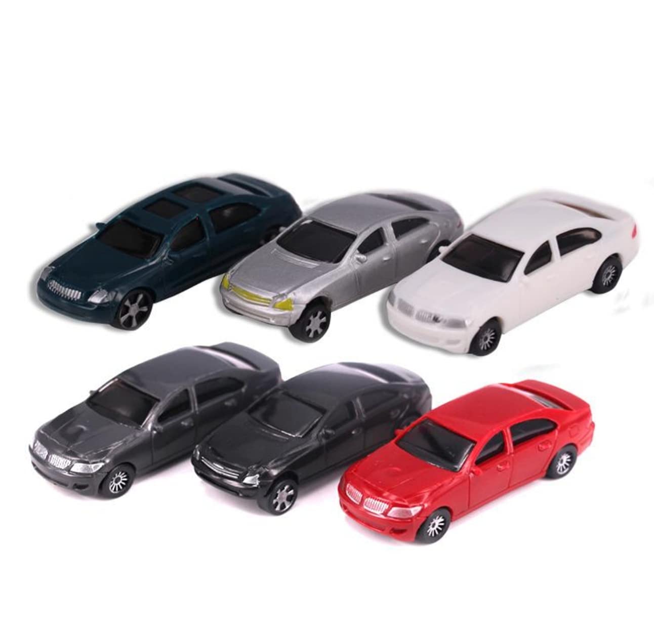 Kaushalya Miniatures Scale Model Plastic Car 1:200 100 Pieces (Wheels Do Not Roll, Multicolour) 3