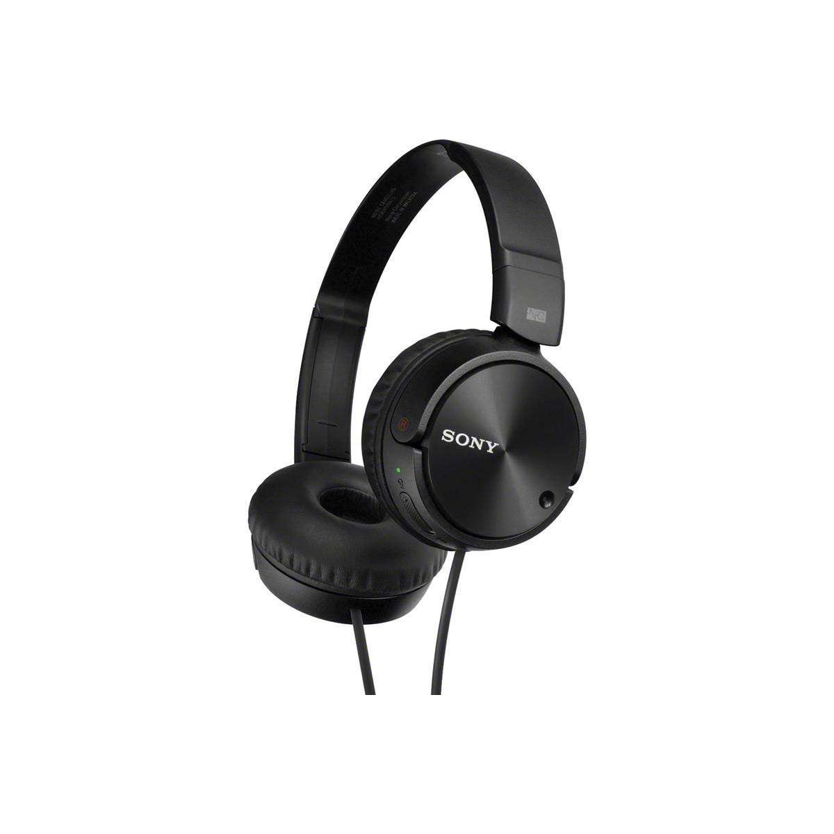 Sony MDR-ZX110NC Noise Canceling Stereo Closed Dynamic Headphones, Black, Medium, 6-Pack 3