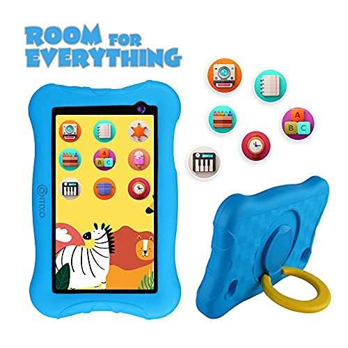 Contixo Kids Tablet V10+, 7-inch HD, Ages 3-7, Toddler Tablet with Camera, Parental Control, Android 10, 32GB, WiFi, Learning Tablet for Children with Teacher's Approved Apps and Kid-Proof Case, Blue 5