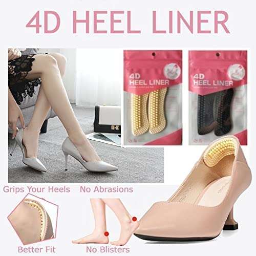 Hasruna Enterprise 4D Silicon Heel Liner Cushions Insoles For Heel Grip Pads 3