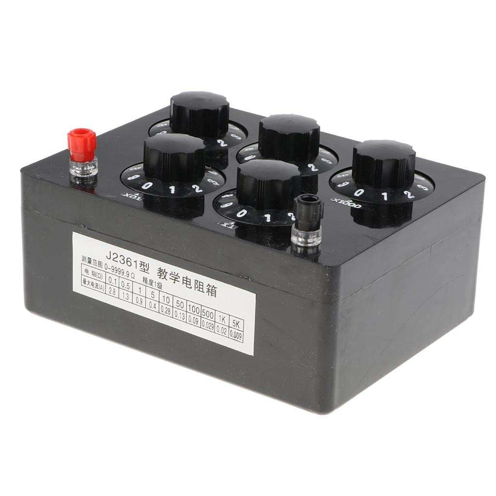 CALANDIS Variable Decade Resistor Resistance Box 0-9999.9 Ohm Kids Physics Educational Tool 4