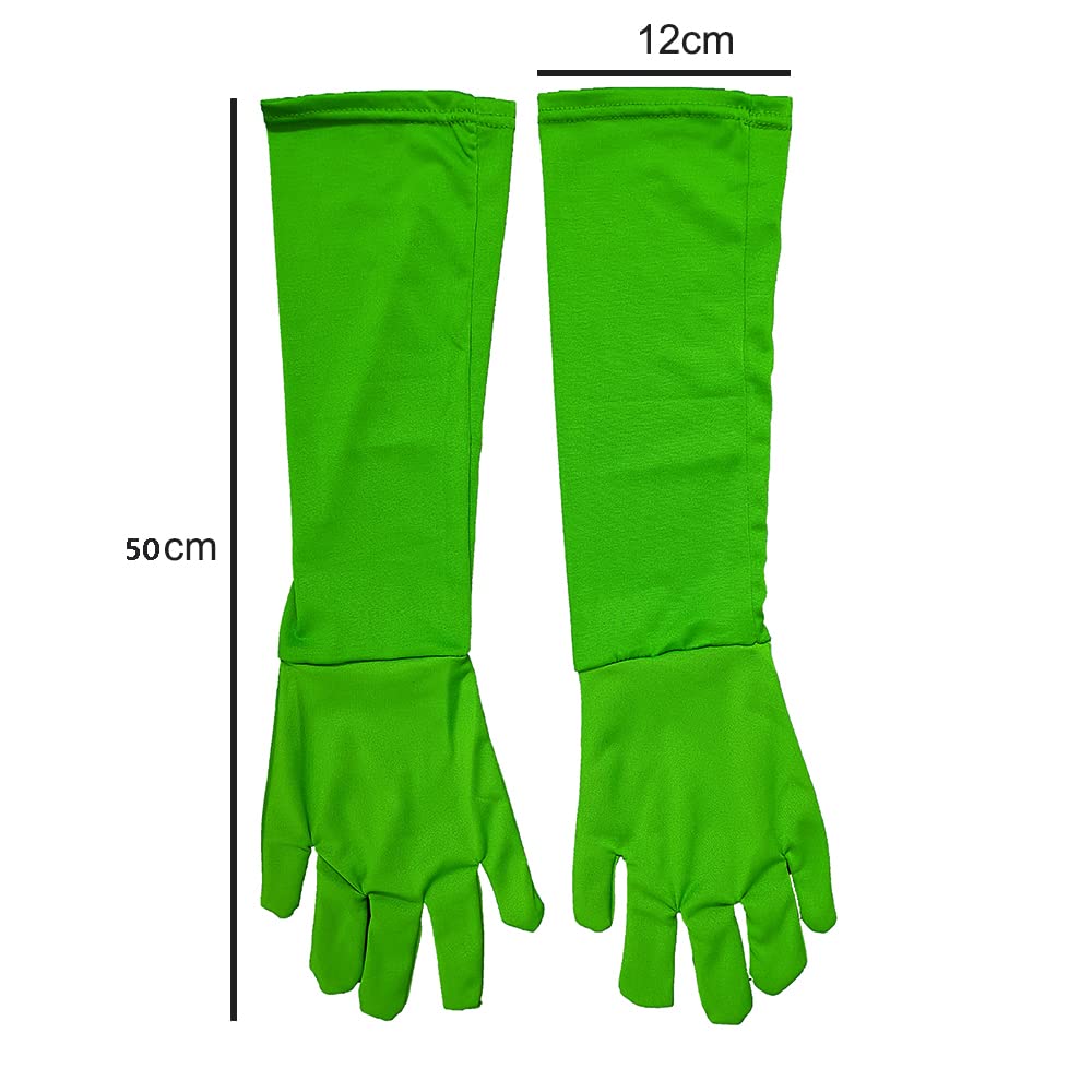JOMOCARE Chromakey Gloves Green Chroma Key Glove Invisible Effects Background Chroma Keying Green Gloves for Green Screen Photography Photo Video… (Loose, Green x2pairs) 4