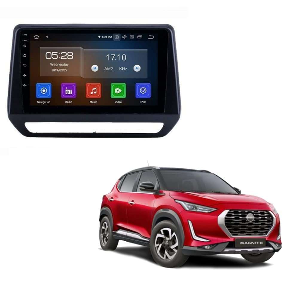 Modorwy 9 Inches Advanced Android System for Nissan Magnite with 2GB/32GB RAM & ROM, Gorilla Glass/Full HD Display/WiFi/GPS/Steering Wheel Connectivity and HD Parking Camera Frame with Socket 4