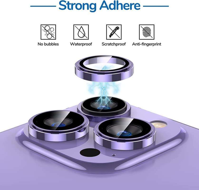 MOBIKTC 2 Pack Compatible with iPhone 14 6.1" ? iPhone 14 Plus 6.7" Gold 4