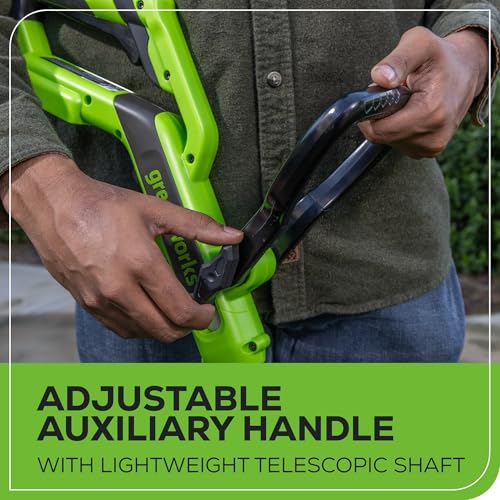 Greenworks 24V Cordless String Trimmer/Edger (Gen 2), 12" Cutting Width, Ultra-Light 6 lbs Design, with 2.0Ah Battery & Charger Included 5