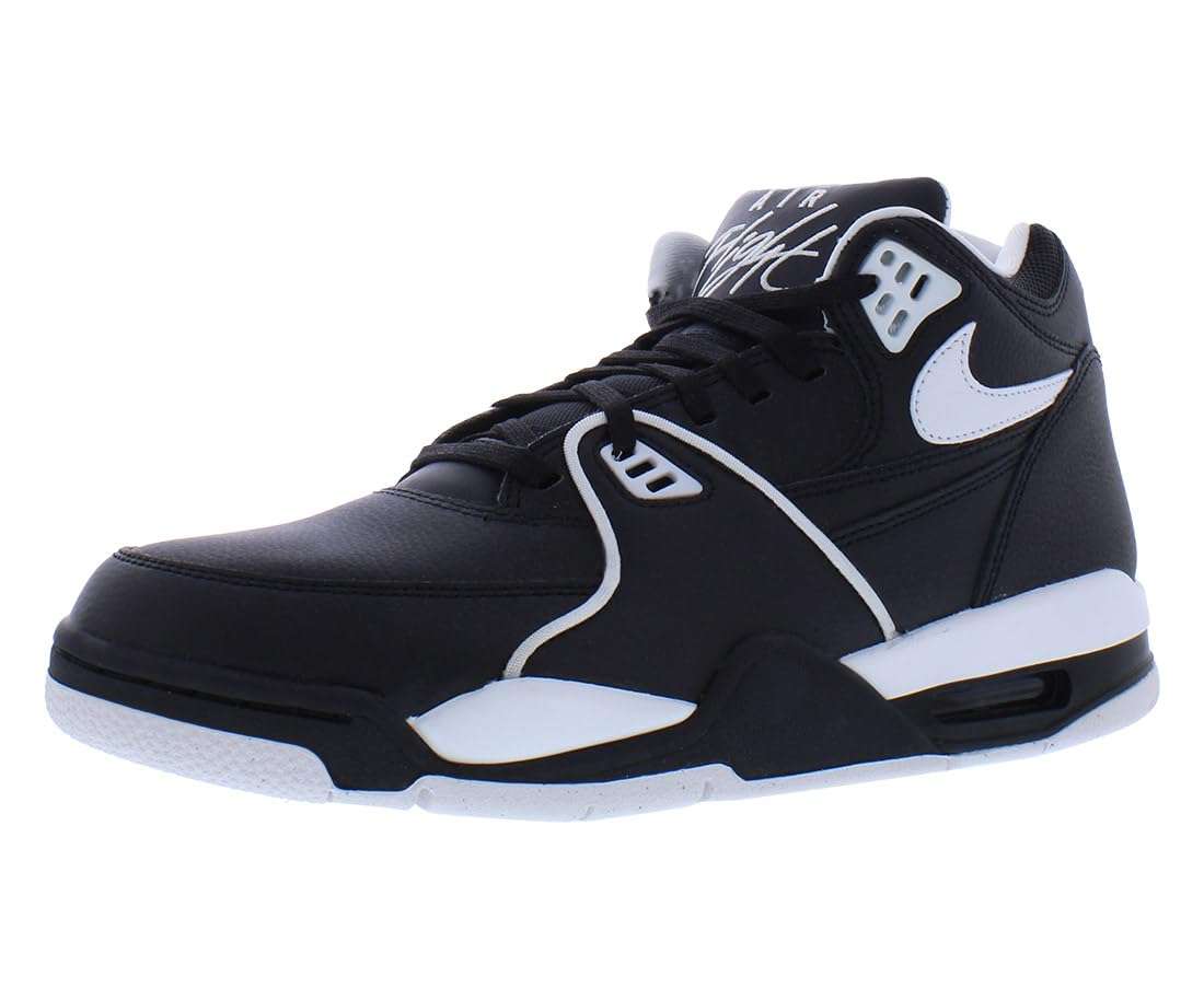 NIKE Men's Sneaker, Black White, 9 1