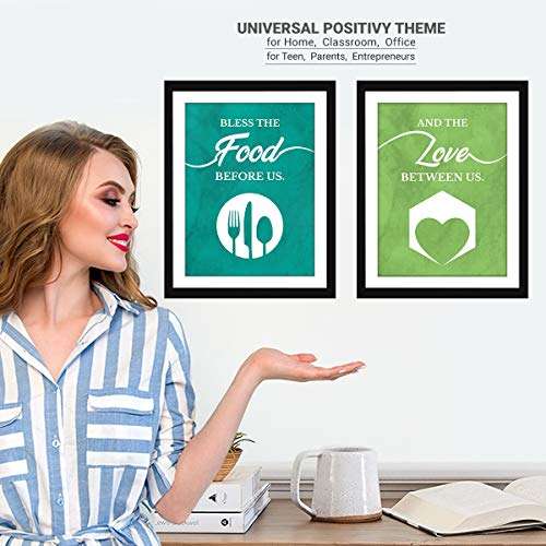 Chaka Chaundh - Dining Quotes Frame - Dining Table Quotes Frame - Quotes Frames for Dining Room - Dining Hall Quotes - Dining Area Quotes - (13.5 X 10.5 Inches) 6